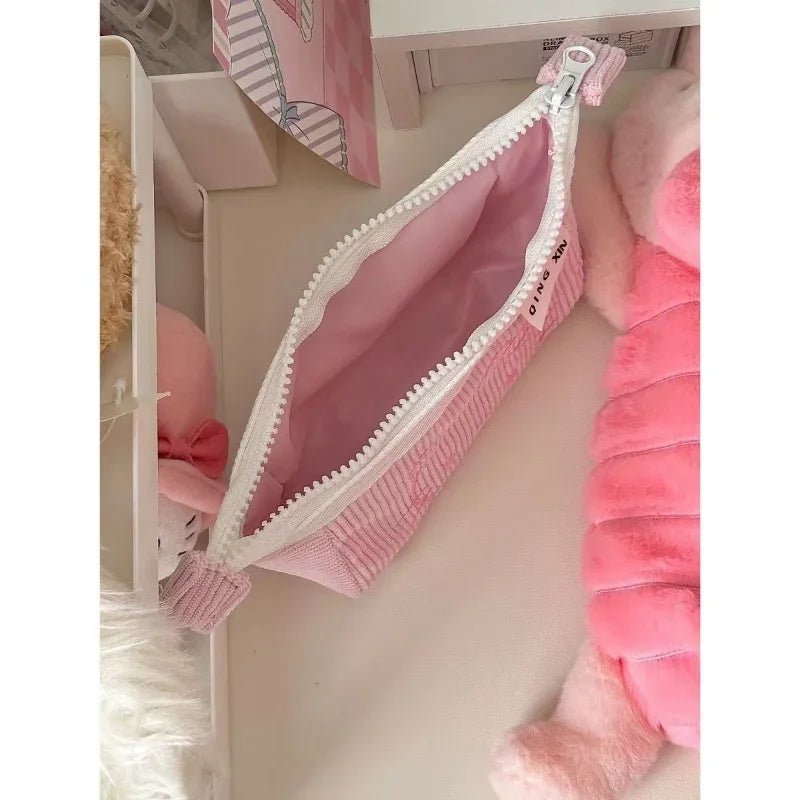 Kawaii Sanrios Hello Kitty Pencil Case Anime Cute Cartoon Large Capacity Student Desktop Stationery Storage Bag Pen Makeup Bag - GOGLOBALL