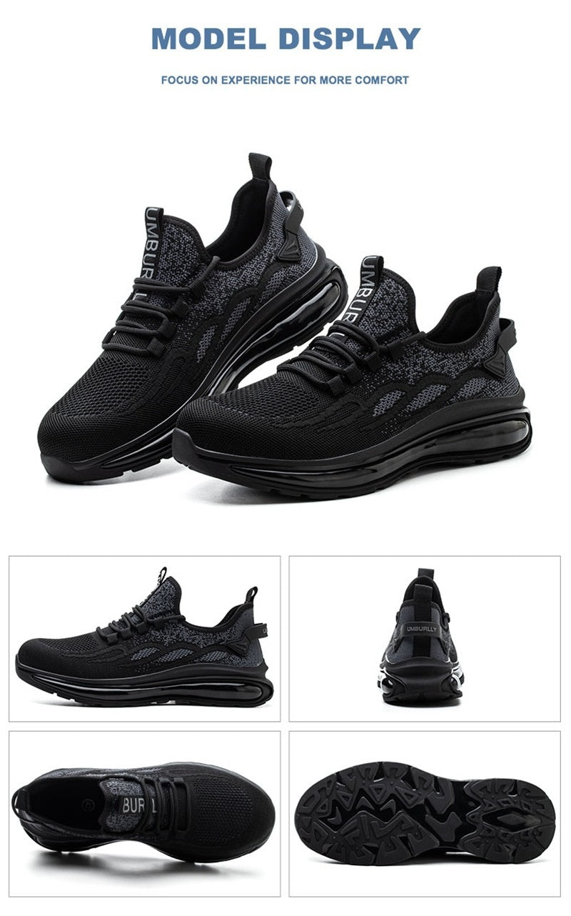 Lightweight Breathable Steel Toe Cap Safety Shoes Protective Footwear - GOGLOBALL