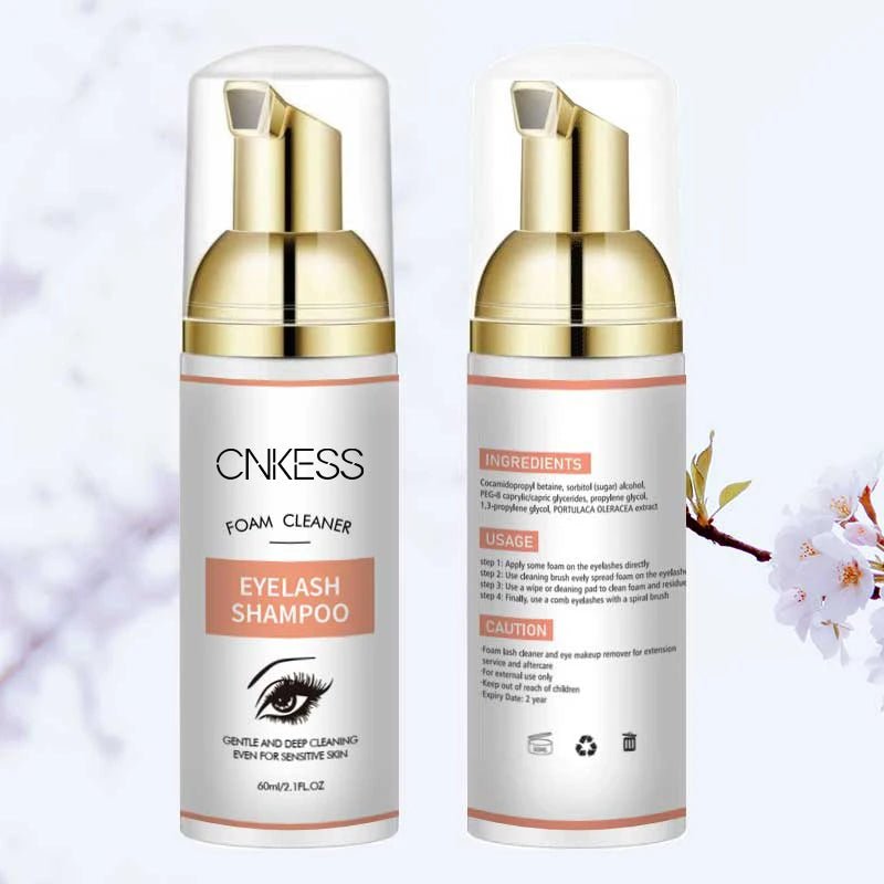 Wholesale Private Label Custom Lashshampoo Foam Shampoo Cleaner Lash Cleanser makeup tools eyelash clasning solution - GOGLOBALL