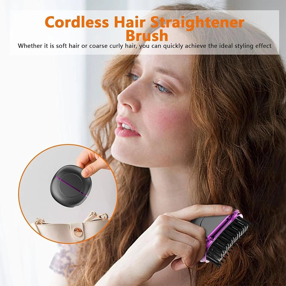 Mini Beard Straightener Wireless Hair Straightener - GOGLOBALL